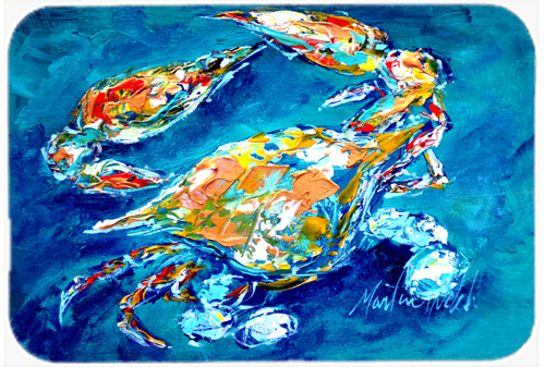 15 X 12 In. By Chance Crab Glass Cutting Board Large Size