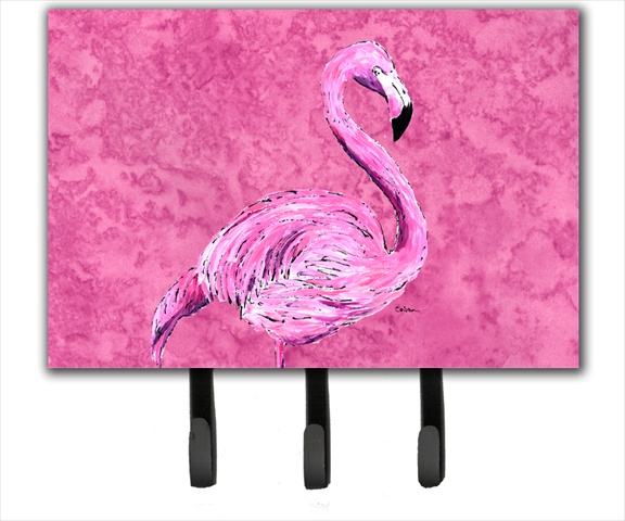 Flamingo on Pink Leash or Key Holder