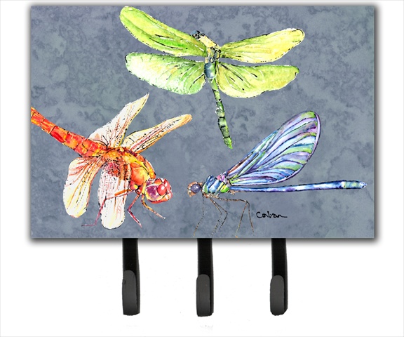 6 x 9 In. Dragonfly Times Three Leash or Key Holder