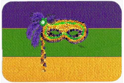 Picture of Carolines Treasures 8384LCB 15 X 12 In. Mardi Gras Mask Glass Cutting Board