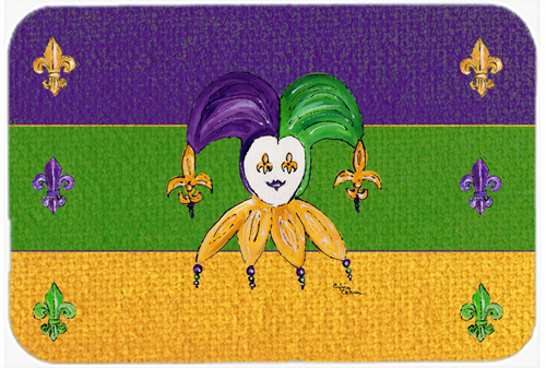 Picture of Carolines Treasures 8386LCB 15 X 12 In. Mardi Gras Jester Glass Cutting Board