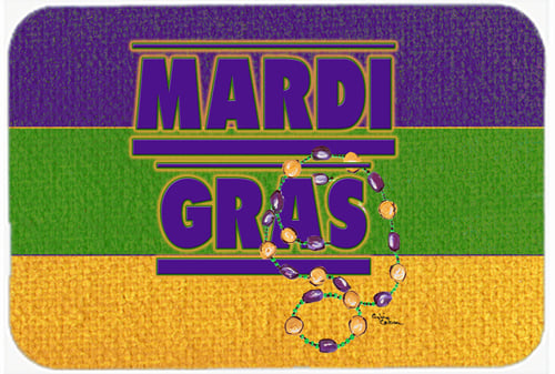 Picture of Carolines Treasures 8388LCB 15 x 12 in. Mardi Gras Glass Cutting Board
