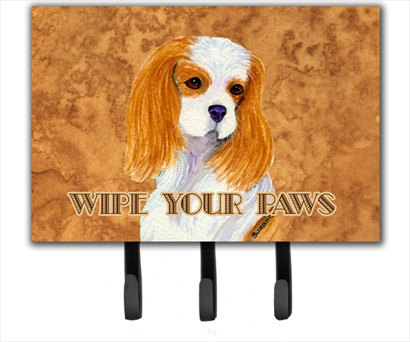 SS4877TH68 6 x 9 in. Blenheim Cavalier Spaniel Wipe Your Paws Leash or Key Holder