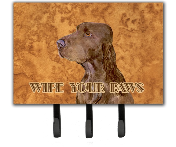 SS4879TH68 6 x 9 in. Field Spaniel Wipe Your Paws Leash or Key Holder