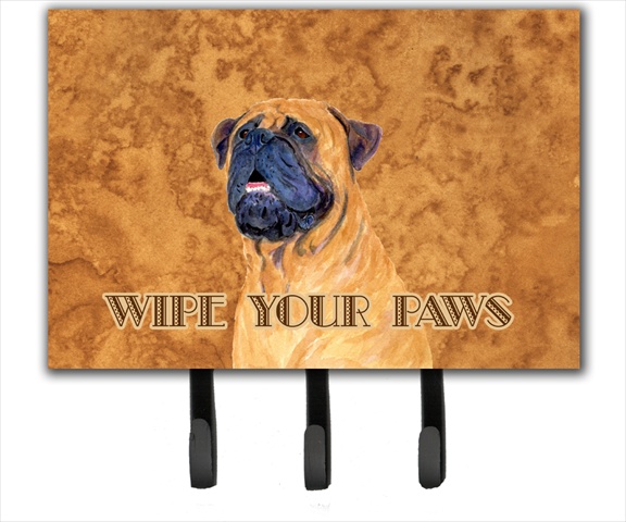 SS4881TH68 6 x 9 in. Mastiff Wipe Your Paws Leash or Key Holder