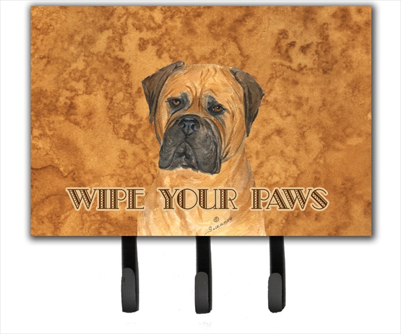 SS4883TH68 6 x 9 in. Bullmastiff Wipe Your Paws Leash or Key Holder