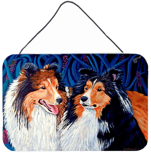 Sheltie Aluminium Metal Wall or Door Hanging Print