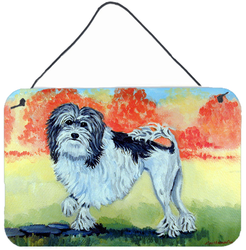 Lowchen Aluminium Metal Wall or Door Hanging Print