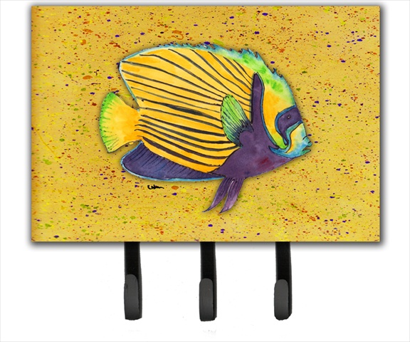 8577TH68 6 x 9 in. Tropical Fish on Mustard Leash or Key Holder