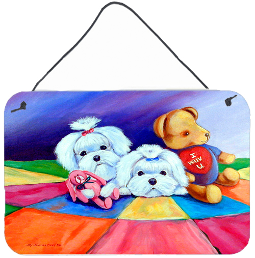 Maltese Aluminium Metal Wall or Door Hanging Print