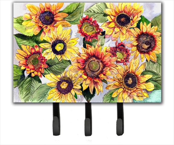 8766TH68 6 x 9 in. Sunflowers Leash or Key Holder
