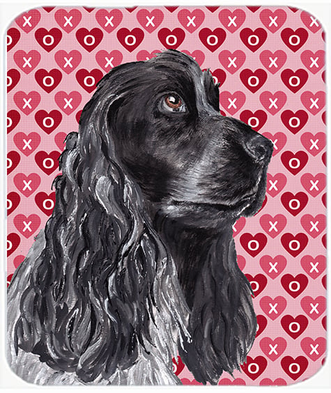 Cocker Spaniel Valentines Love Glass Cutting Board- Large