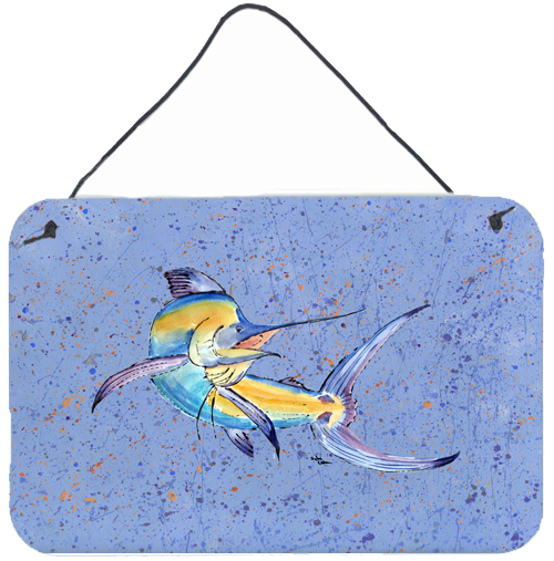 Blue Marlin Aluminium Metal Wall or Door Hanging Print