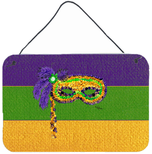 Mardi Gras Aluminium Metal Wall or Door Hanging Print