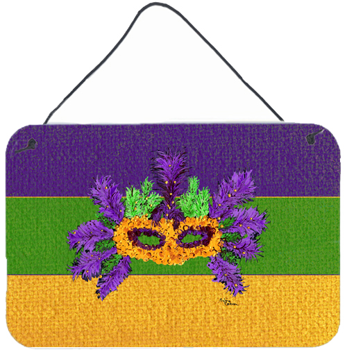 Mardi Gras Aluminium Metal Wall or Door Hanging Print