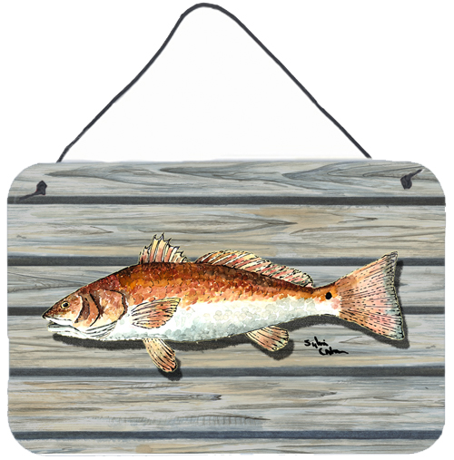 Red Fish Aluminium Metal Wall or Door Hanging Print
