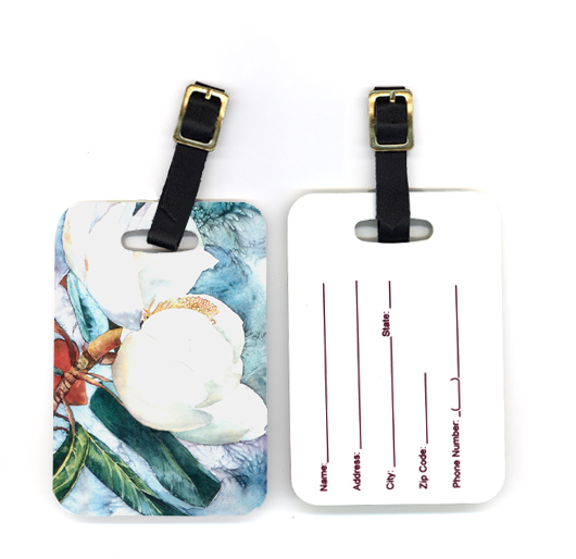 Pair of Flower Magnolia Luggage Tag