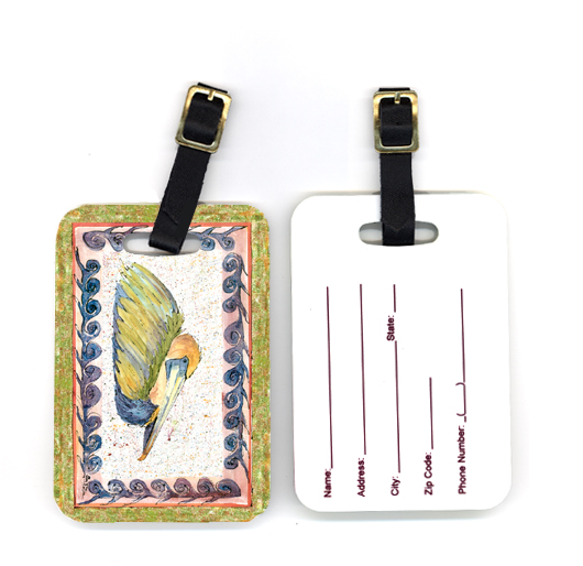 Pair of Bird Pelican Luggage Tag