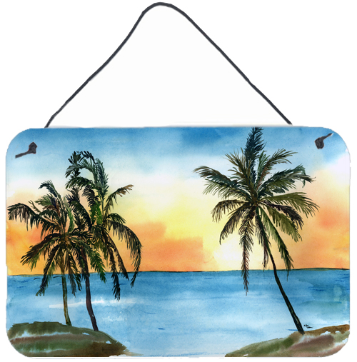 Palm Tree Aluminium Metal Wall or Door Hanging Print