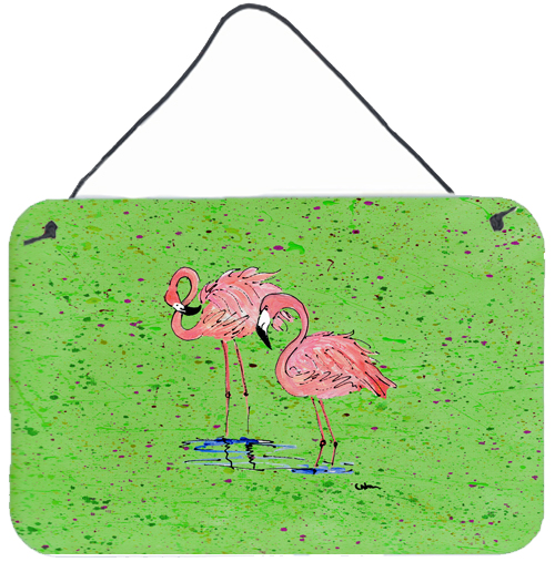 Flamingo Aluminium Metal Wall or Door Hanging Print
