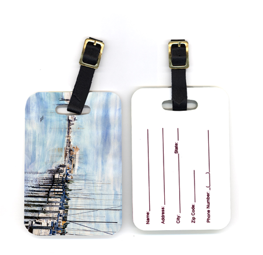 Pair of The Warf Luggage Tag