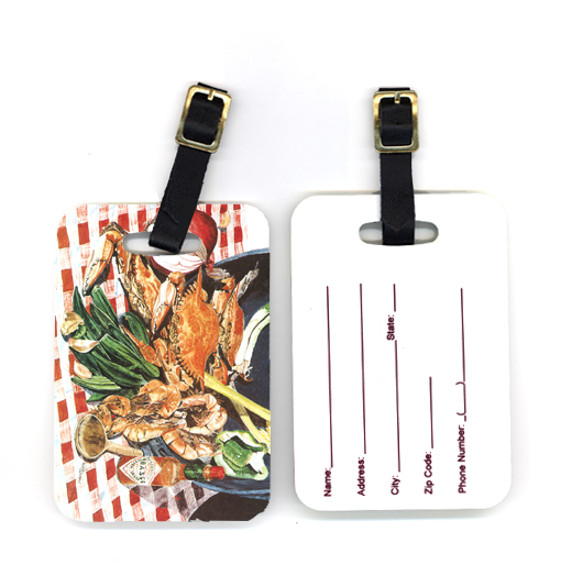 Pair of Crab Boil Luggage Tag