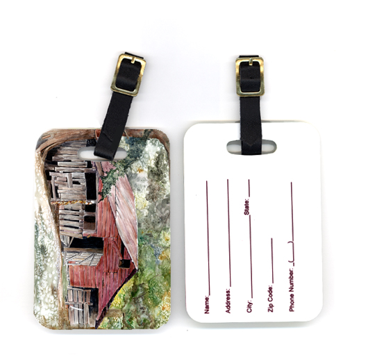 Pair of Old Barn Luggage Tag