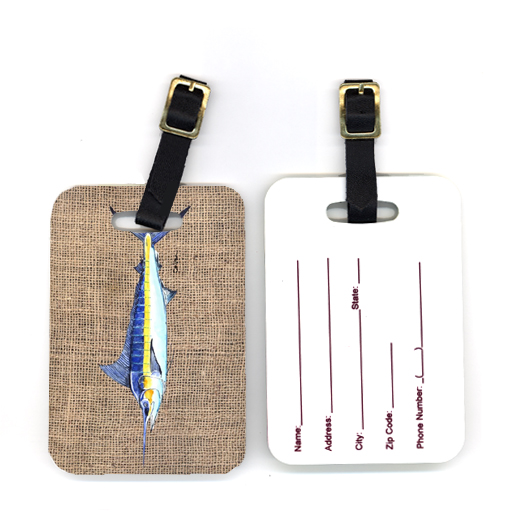 Pair of Fish Marlin Luggage Tag