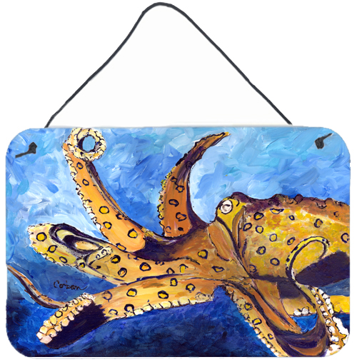 Octopus Aluminium Metal Wall or Door Hanging Print