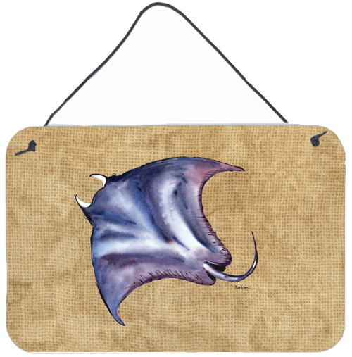 Stingray Aluminium Metal Wall or Door Hanging Print