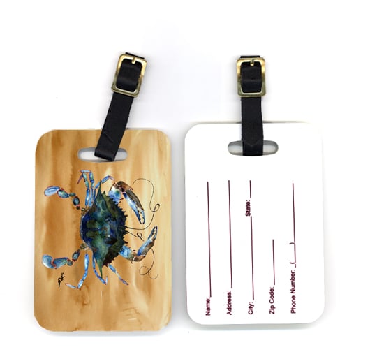 Pair of Crab Luggage Tag