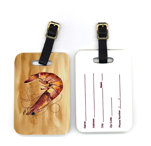Pair of Shrimp Luggage Tag