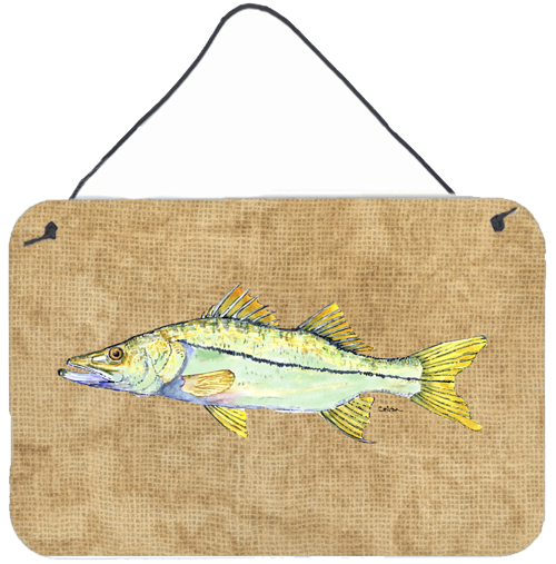 Snook Aluminium Metal Wall or Door Hanging Print