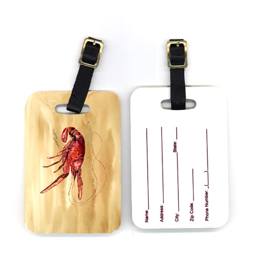Pair of Crawfish Luggage Tag