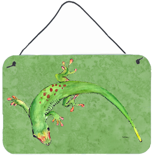 Gecko Aluminium Metal Wall or Door Hanging Print