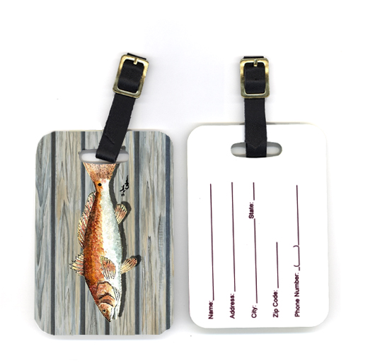 Carolines Treasures 8489BT 4 x 2.75 in. Pair of Red Fish Luggage Tag