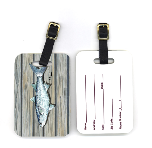 4 x 2.75 in. Pair of Fish Mullet Luggage Tag