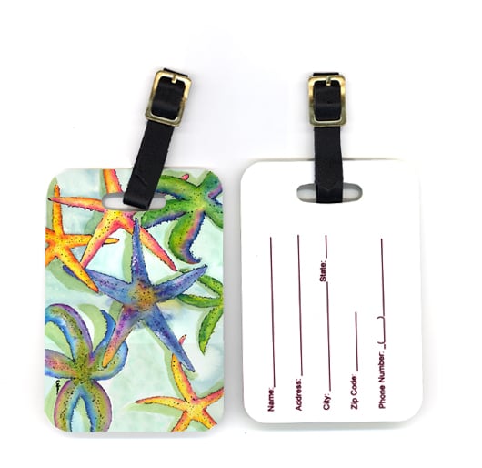 Pair of Starfish Luggage Tag