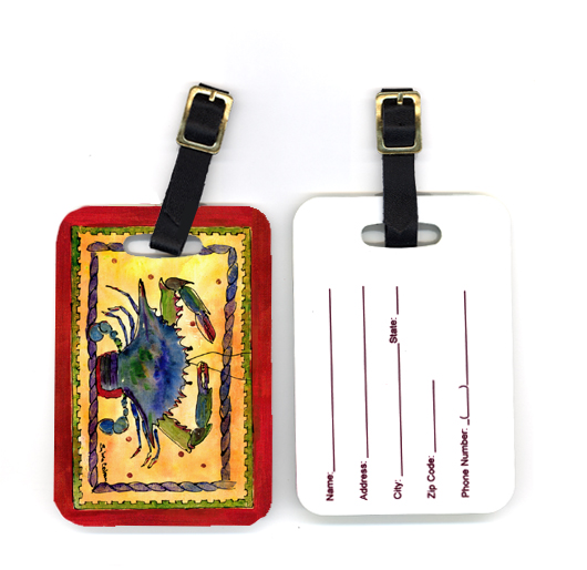 Pair of Crab Luggage Tag