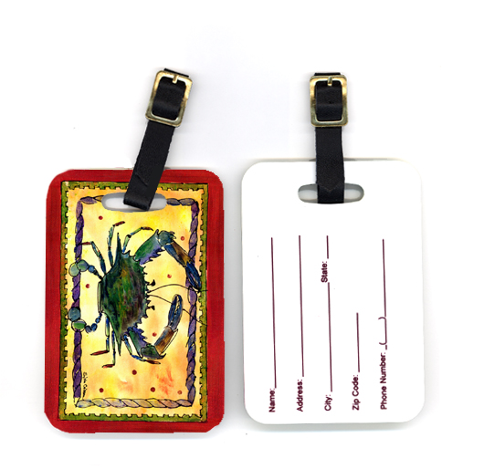 Pair of Crab Luggage Tag