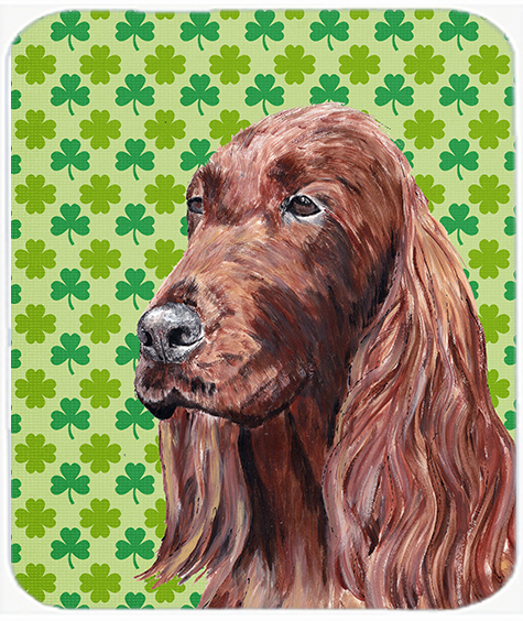 Irish Setter St Patricks Irish Glass Cutting Board - Large