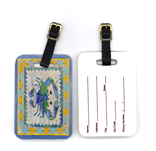 Pair of Crab Luggage Tag