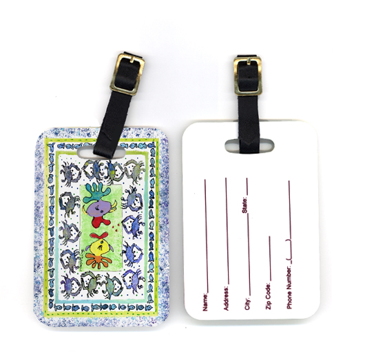 Pair of Kissing Fish Luggage Tag