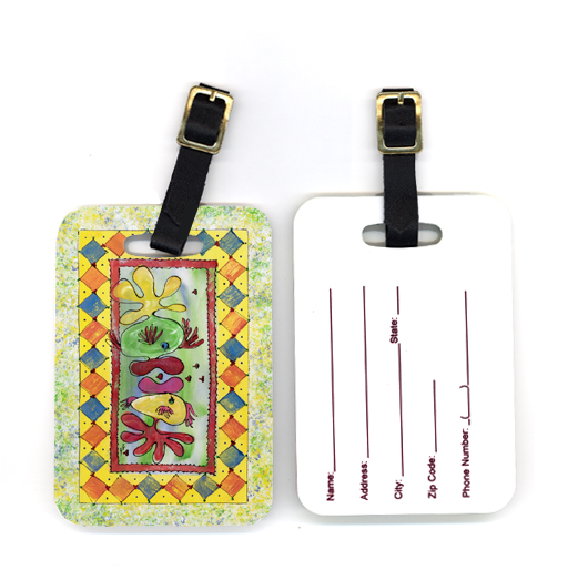 Pair of Kissing Fish Luggage Tag