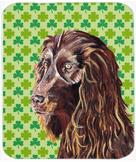 Boykin Spaniel St Patricks Irish Glass Cutting Board - Large