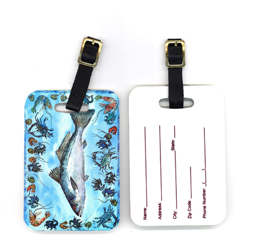 Pair of Fish Speckled Trout Luggage Tag