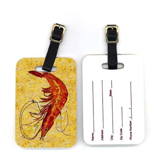Pair of Shrimp Luggage Tag