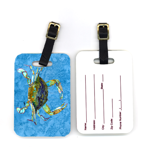4 x 2.75 in. Pair of Crab Luggage Tag