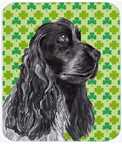 7.75 x 9.25 in. Cocker Spaniel St Patricks Irish Mouse Pad, Hot Pad or Trivet