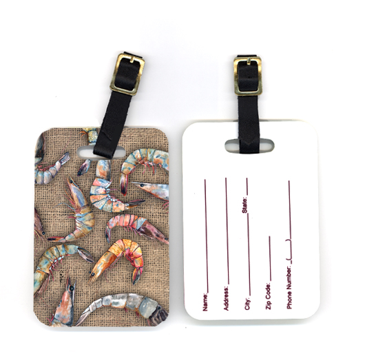 Pair of Shrimp Luggage Tag